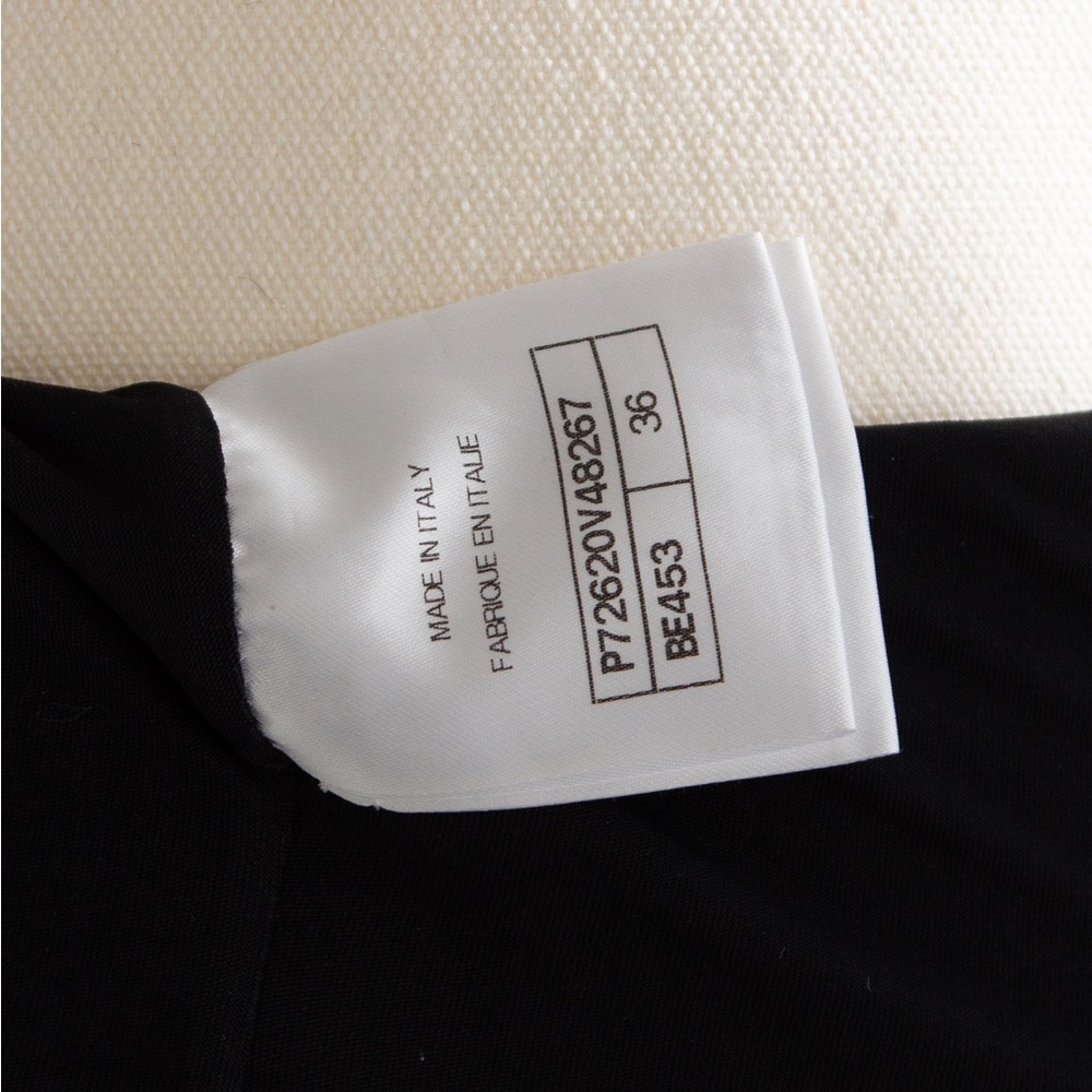 Chanel Spring/Summer 2022 Black White Ribbed Crystal CC 22S Bodysuit Swimsuit - Picture 13 of 16